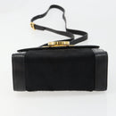 Salvatore Ferragamo Gancini Shoulder Bag Harako leather Black Gold Auth ka4773A-9