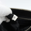 PRADA Clutch Bag Leather Black Silver Auth ka4774-12