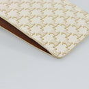 CELINE Triomphe Shoulder Pouch Bag PVC White Auth ka4775V-16