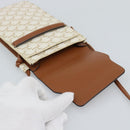 CELINE Triomphe Shoulder Pouch Bag PVC White Auth ka4775V-10