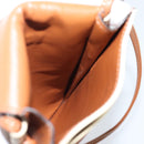 CELINE Triomphe Shoulder Pouch Bag PVC White Auth ka4775V-17