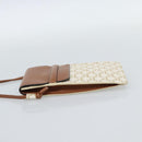 CELINE Triomphe Shoulder Pouch Bag PVC White Auth ka4775V-3