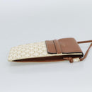 CELINE Triomphe Shoulder Pouch Bag PVC White Auth ka4775V-4