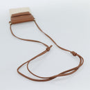CELINE Triomphe Shoulder Pouch Bag PVC White Auth ka4775V-7