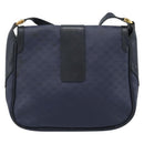 GUCCI Micro GG Supreme Shoulder Bag PVC Navy Gold 001 261 4425 Auth ka4776-3