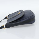 GUCCI Micro GG Supreme Shoulder Bag PVC Navy Gold 001 261 4425 Auth ka4776-4