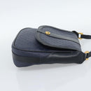 GUCCI Micro GG Supreme Shoulder Bag PVC Navy Gold 001 261 4425 Auth ka4776-5