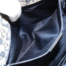 Christian Dior Trotter Canvas Hand Bag Navy Gold Auth ka4777-22