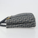 Christian Dior Trotter Canvas Hand Bag Navy Gold Auth ka4777-4