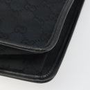 GUCCI GG Canvas Shoulder Bag Black Gold 91762 Auth ka4779A-12