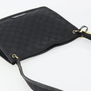 GUCCI GG Canvas Shoulder Bag Black Gold 91762 Auth ka4779A-6