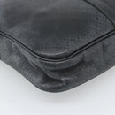 GUCCI Diamante Business Bag Leather Black Gold 208463 Auth ka4780-14