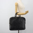 GUCCI Diamante Business Bag Leather Black Gold 208463 Auth ka4780-23