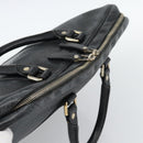 GUCCI Diamante Business Bag Leather Black Gold 208463 Auth ka4780-6