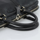GUCCI Diamante Business Bag Leather Black Gold 208463 Auth ka4780-7