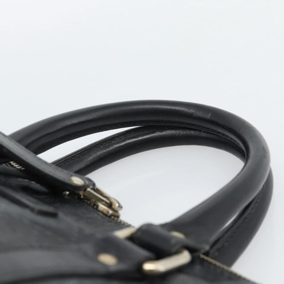 GUCCI Diamante Business Bag Leather Black Gold 208463 Auth ka4780