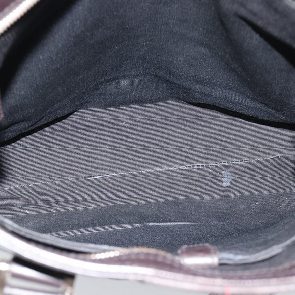 Salvatore Ferragamo Tote Bag Leather Black Silver Auth ka4781