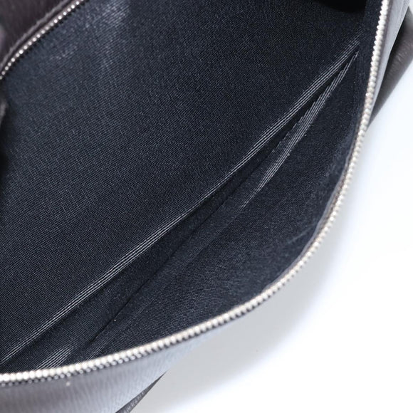 Salvatore Ferragamo Tote Bag Leather Black Silver Auth ka4781