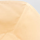 HERMES Paniered Plage MM Hand Bag Canvas Beige Silver Auth ka4782A-18