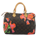 LOUIS VUITTON Monogram Rose Speedy 30 Hand Bag Orange Pink M48610 Auth ka4783SAV-2