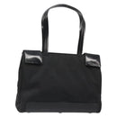 PRADA Hand Bag Nylon Black Silver Auth ka4784A-1