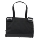 PRADA Hand Bag Nylon Black Silver Auth ka4784A-13