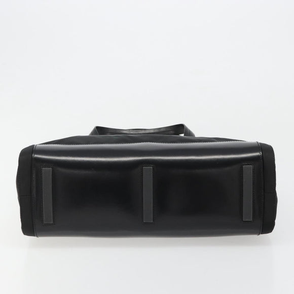 PRADA Hand Bag Nylon Black Silver Auth ka4784A