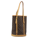 LOUIS VUITTON Monogram Bucket GM Shoulder Bag M42236 LV Auth ka4785-1