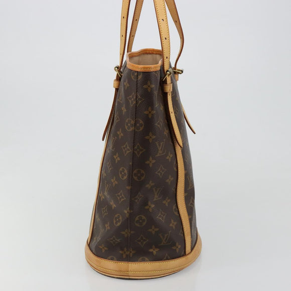 LOUIS VUITTON Monogram Bucket GM Shoulder Bag M42236 LV Auth ka4785