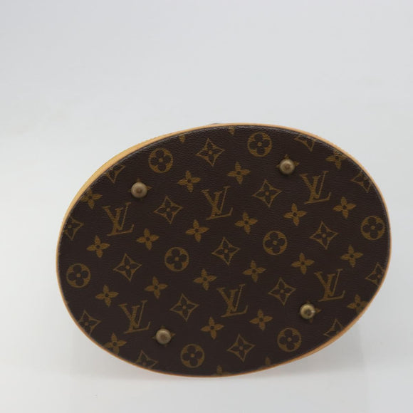 LOUIS VUITTON Monogram Bucket GM Shoulder Bag M42236 LV Auth ka4785