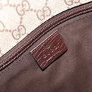 GUCCI GG Supreme Web Sherry Line Shoulder Bag PVC Beige Red 180692 Auth ka4786A-19