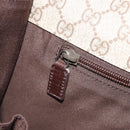 GUCCI GG Supreme Web Sherry Line Shoulder Bag PVC Beige Red 180692 Auth ka4786A-22