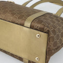 GUCCI GG Canvas Hand Bag Gold 141470 Auth ka4787-9