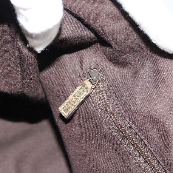 GUCCI GG Canvas Hand Bag Gold 141470 Auth ka4787