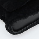 SAINT LAURENT Shoulder Bag Mouton Black Auth ka4788A-14