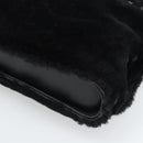 SAINT LAURENT Shoulder Bag Mouton Black Auth ka4788A-15