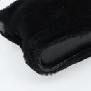 SAINT LAURENT Shoulder Bag Mouton Black Auth ka4788A-16