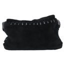 SAINT LAURENT Shoulder Bag Mouton Black Auth ka4788A-2