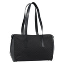LOEWE Tote Bag Canvas Black Gold Auth ka4789-1