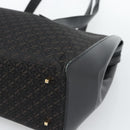 LOEWE Tote Bag Canvas Black Gold Auth ka4789-9