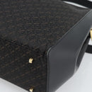 LOEWE Tote Bag Canvas Black Gold Auth ka4789-15