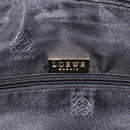 LOEWE Tote Bag Canvas Black Gold Auth ka4789-17
