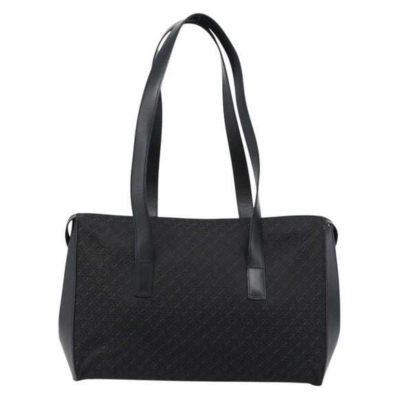 LOEWE Tote Bag Canvas Black Gold Auth ka4789