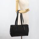 LOEWE Tote Bag Canvas Black Gold Auth ka4789-23