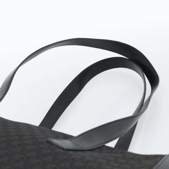 LOEWE Tote Bag Canvas Black Gold Auth ka4789