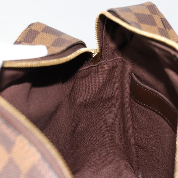 LOUIS VUITTON Damier Ebene Naviglio Shoulder Bag N45255 LV Auth ka4790