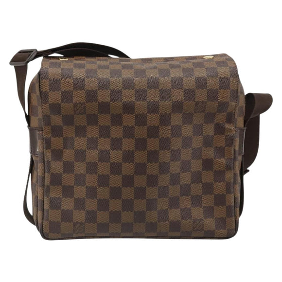 LOUIS VUITTON Damier Ebene Naviglio Shoulder Bag N45255 LV Auth ka4790