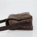 LOUIS VUITTON Damier Ebene Naviglio Shoulder Bag N45255 LV Auth ka4790-4