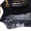 Salvatore Ferragamo Vala Hand Bag Suede Beige Gold Auth ka4791-11