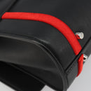 GIVENCHY Hand Bag Leather 2way Black Silver Auth ka4793A-18